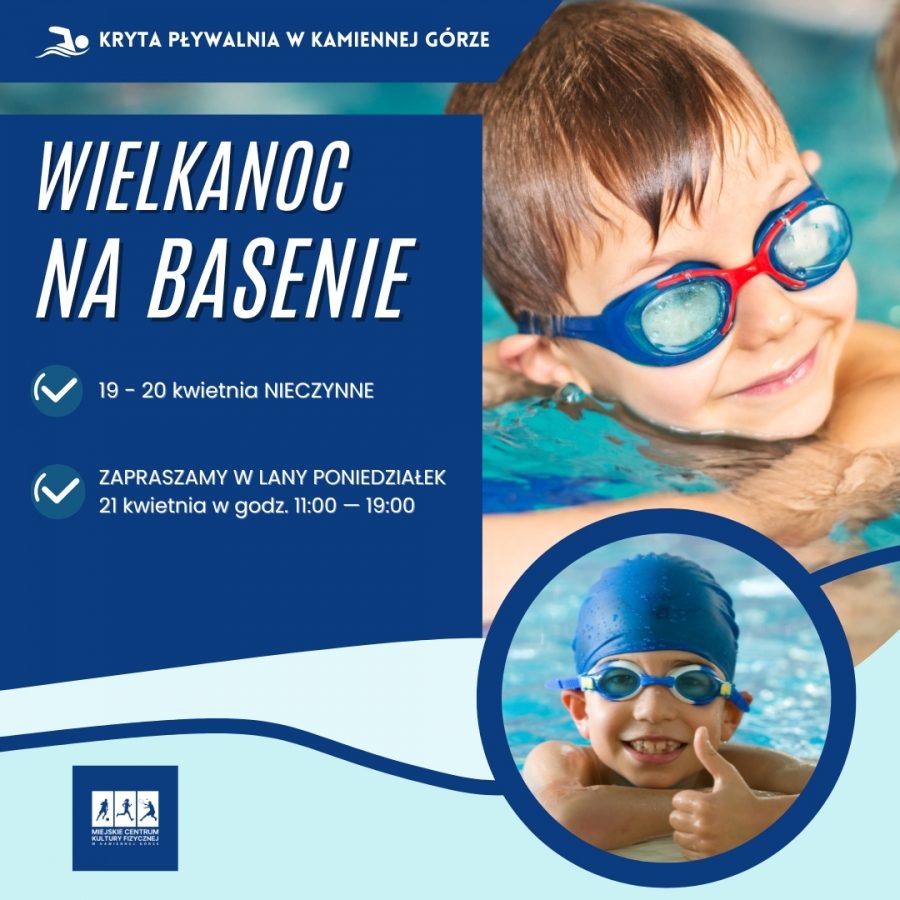 Praca pływalni podczas świąt wielkanocnych
